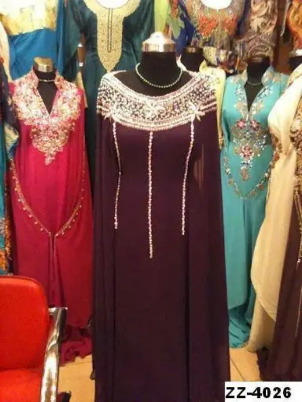 Picture of Radhe Designer Multicolor Georgette Kaftan Dress for Women - F8125