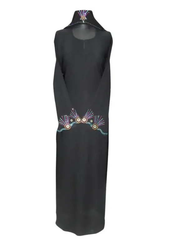 Picture of White Georgette Kaftan Dress for Women - Look 8895
