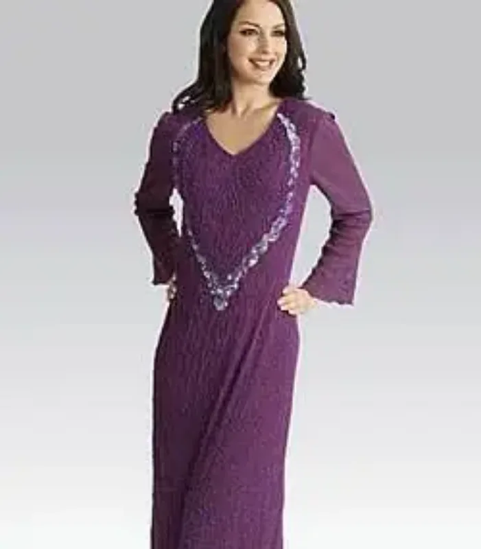 Picture of Radhe Designer White Georgette Kaftan Dress for Women - F8137