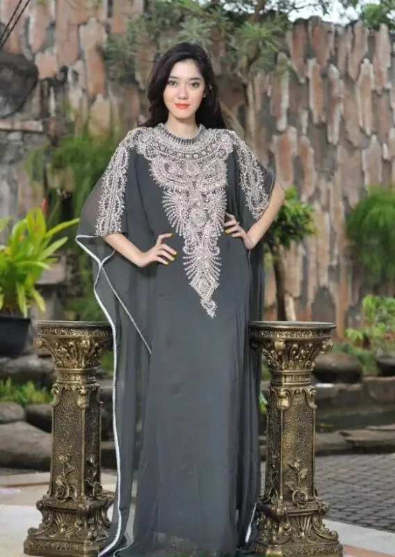 Picture of Radhe Designer Multicolor Georgette Kaftan Dress for Women - F8142