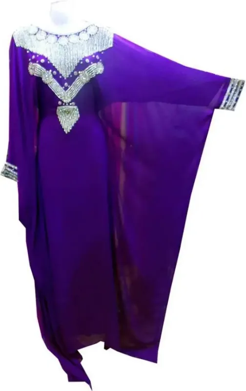 Picture of Radhe Designer Multicolor Georgette Kaftan Dress for Women - F8141