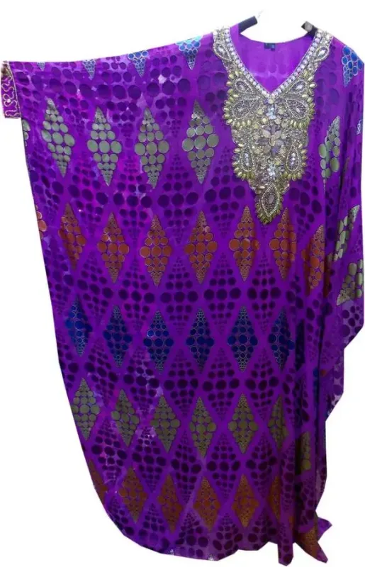 Picture of Radhe Designer Yellow Georgette Kaftan Dress for Women - F4615
