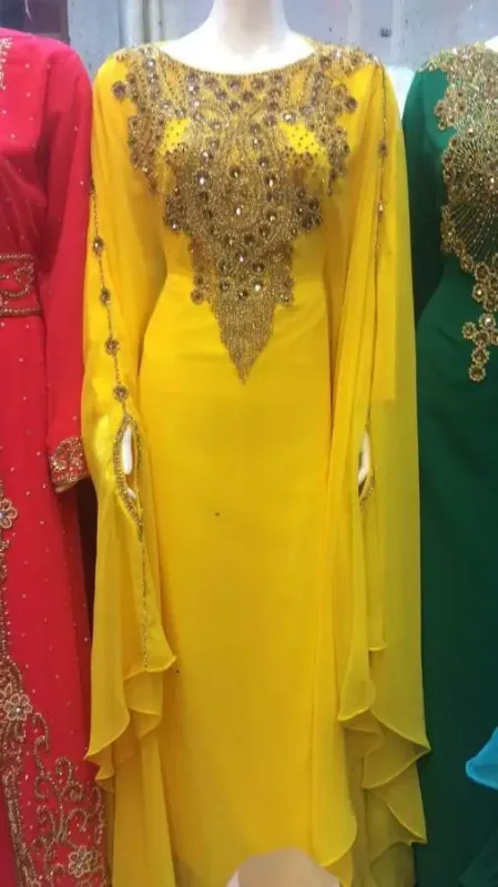 Picture of Radhe Designer Multicolor Georgette Kaftan Dress for Women - F3078