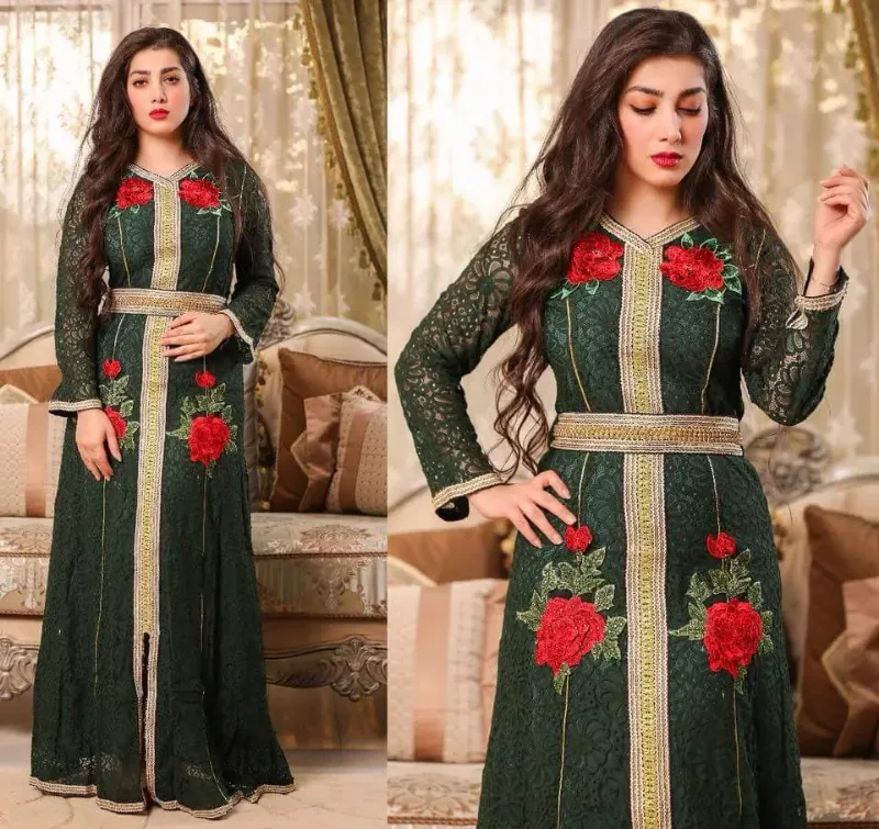 Picture of Radhe Designer Purple Georgette Kaftan Dress for Women - F3079
