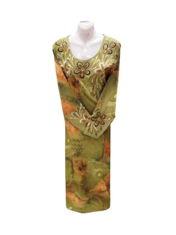 Picture of Multi Color Georgette Kaftan Dress for Women - Look 8925