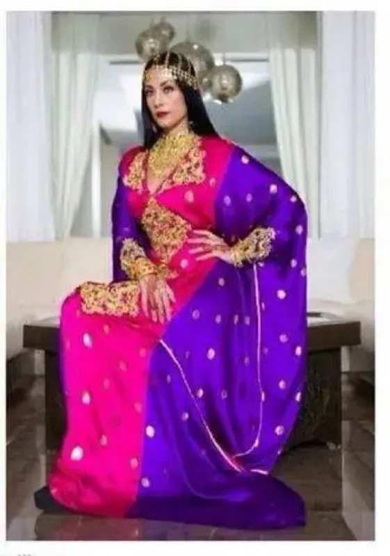 Picture of Radhe Designer Multicolor Georgette Kaftan Dress for Women - F8361