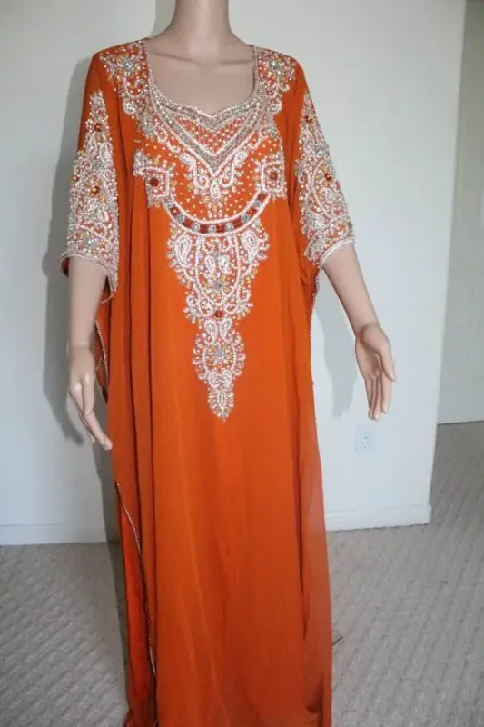 Picture of Radhe Designer Multicolor Georgette Kaftan Dress for Women - F10225