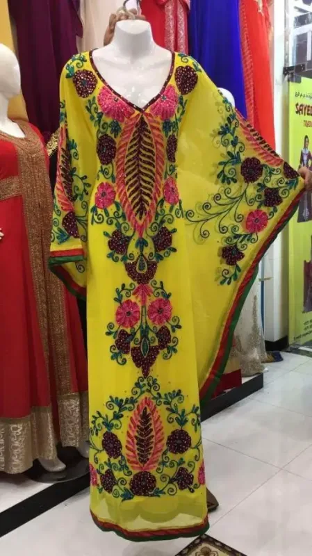 Picture of Radhe Designer Multicolor Georgette Kaftan Dress for Women - F1830