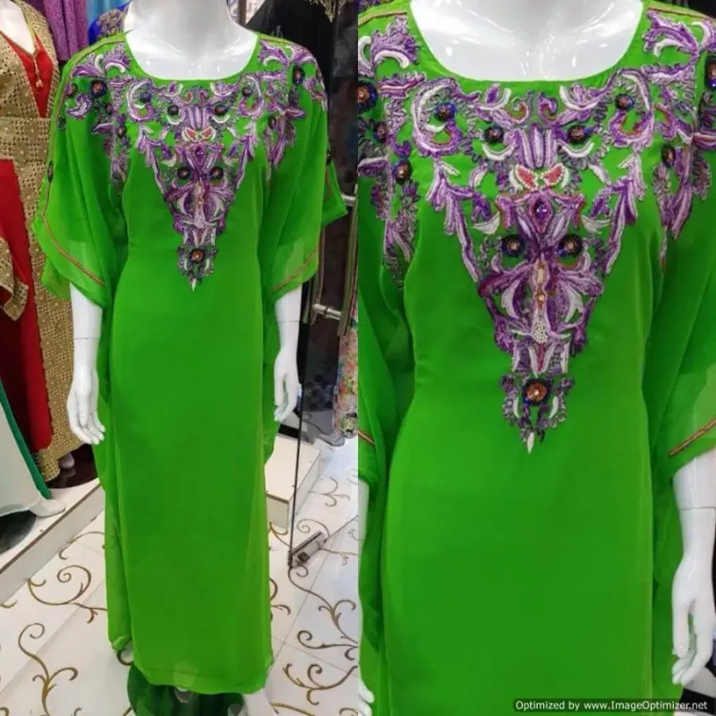 Picture of Radhe Designer Pink Cotton Kaftan Dress for Women - F3331