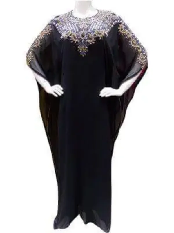 Picture of Radhe Designer Multicolor Georgette Kaftan Dress for Women - F5016