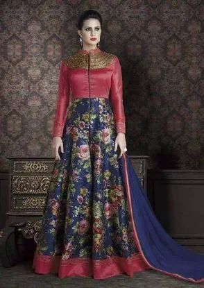 Picture of modest maxi gown listing lehenga india wedding designer