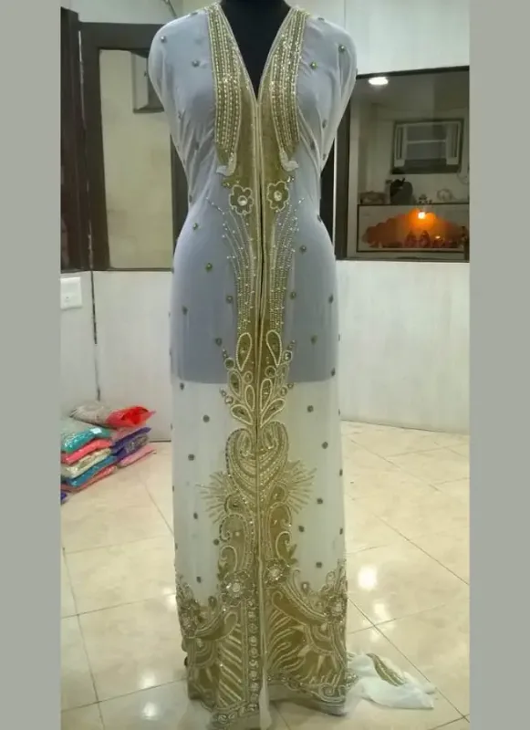 Picture of Radhe Designer Black Georgette Kaftan Dress for Women - F5785