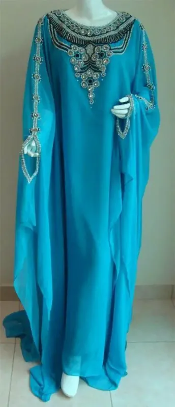 Picture of Radhe Designer Multicolor Georgette Kaftan Dress for Women - F8342