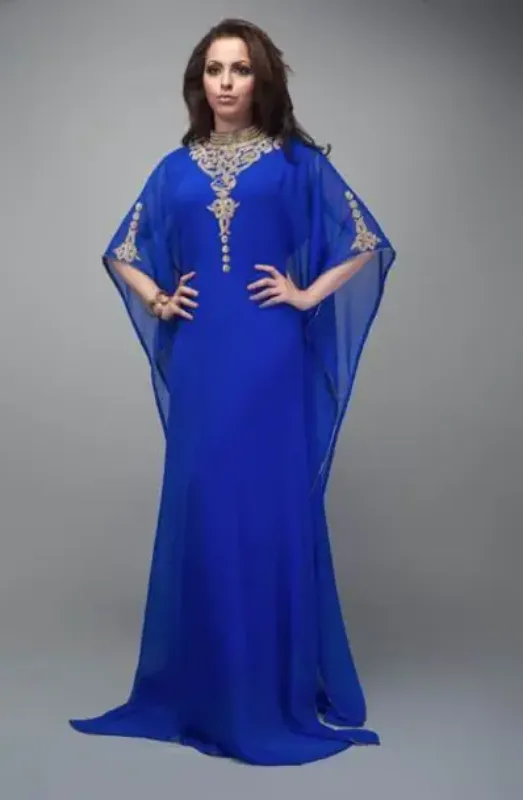 Picture of Radhe Designer Multicolor Georgette Kaftan Dress for Women - F6674
