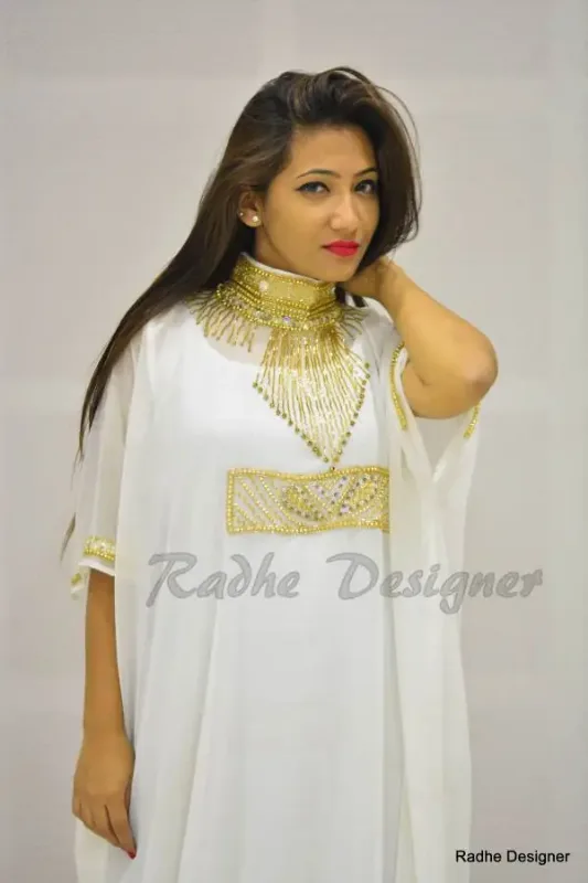Picture of Radhe Designer Pink Cotton Kaftan Dress for Women - Y395