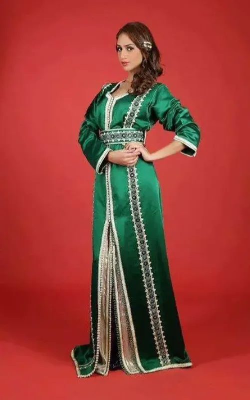 Picture of Black Georgette Kaftan Dress for Women - Look 8998