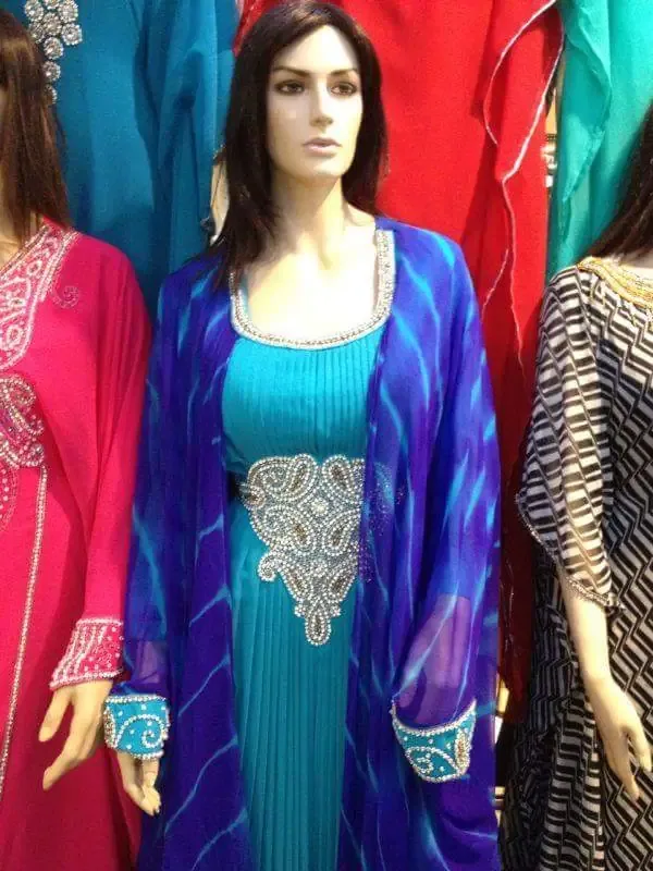 Picture of Radhe Designer White Georgette Kaftan Dress for Women - F4657