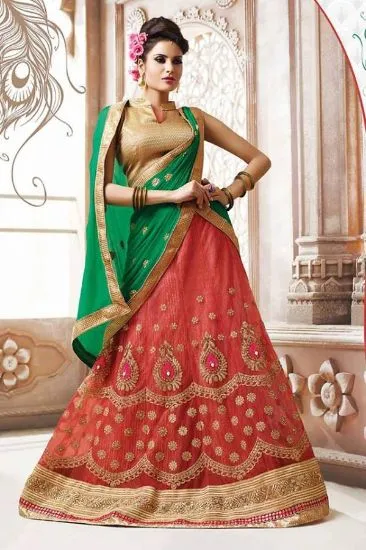Picture of indian ethnic designer traditional bollywood lehenga p,