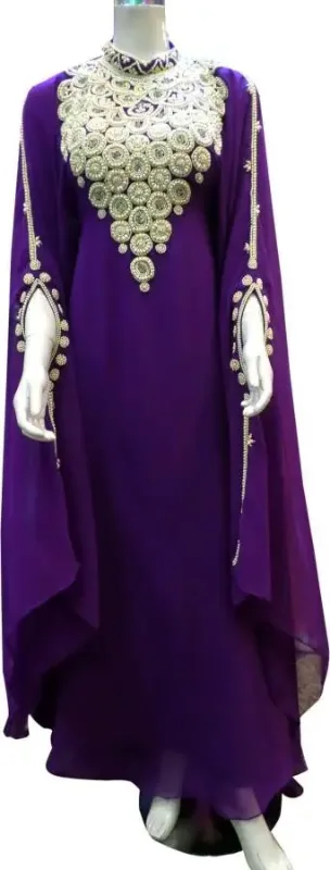 Picture of Radhe Designer Multicolor Georgette Kaftan Dress for Women - F2278