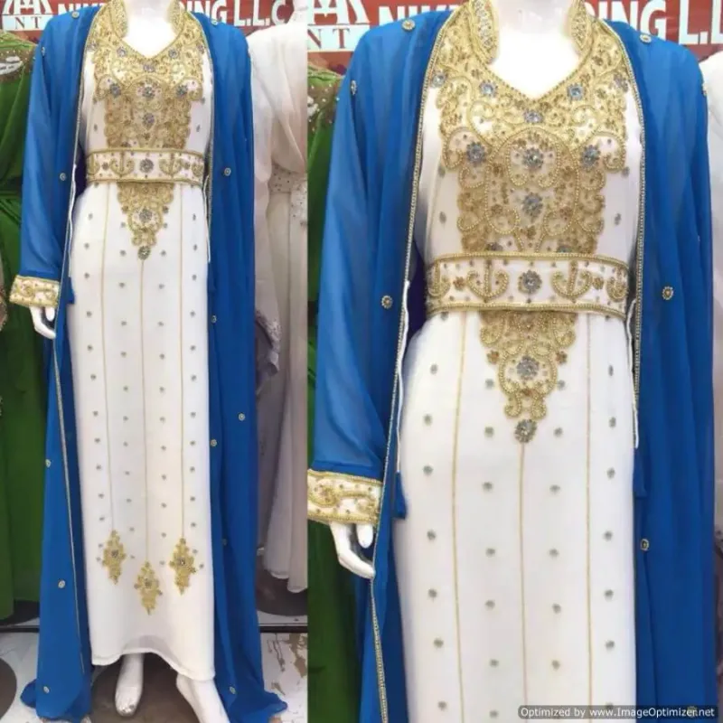 Picture of Radhe Designer Multicolor Georgette Kaftan Dress for Women - F2217