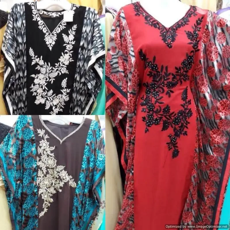 Picture of Radhe Designer Multicolor Georgette Kaftan Dress for Women - F2252