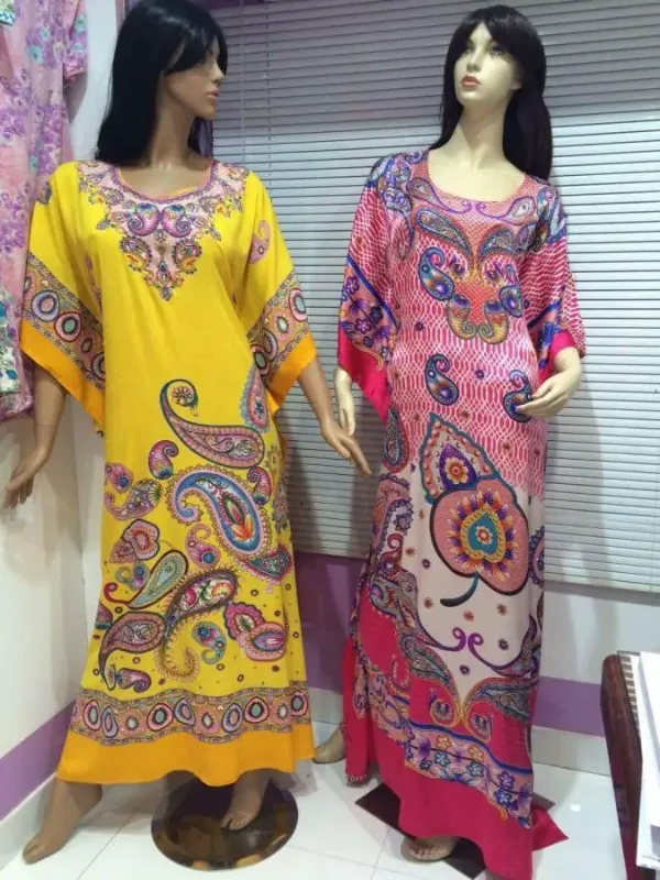 Picture of Radhe Designer Yellow Georgette Kaftan Dress for Women - F1455