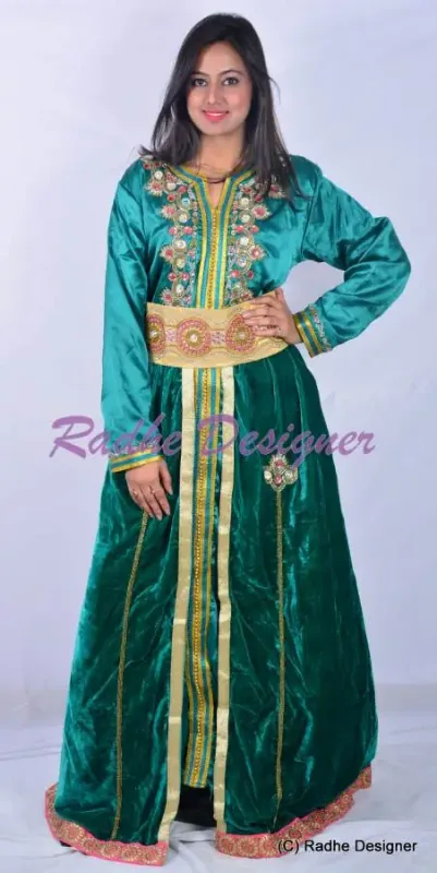 Picture of Radhe Designer Multicolor Georgette Kaftan Dress for Women - Y1118