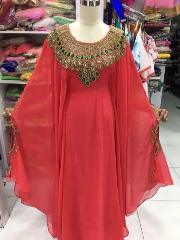 Picture of Radhe Designer Multicolor Georgette Kaftan Dress for Women - F1653