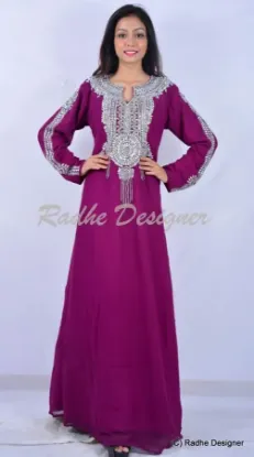 Picture of latest georgette kaftan jalabiya jilbab arabian dre