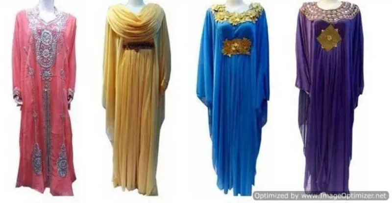 Picture of Radhe Designer Multicolor Georgette Kaftan Dress for Women - F10247