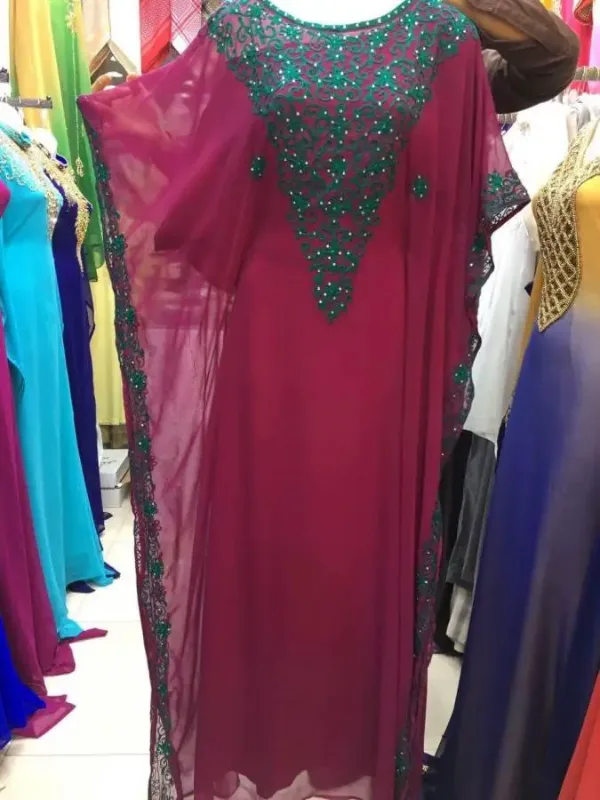 Picture of Radhe Designer Multicolor Georgette Kaftan Dress for Women - F1860