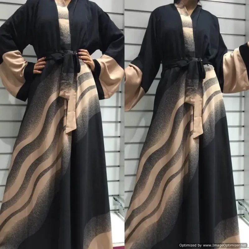 Picture of Radhe Designer Multicolor Georgette Kaftan Dress for Women - F2057