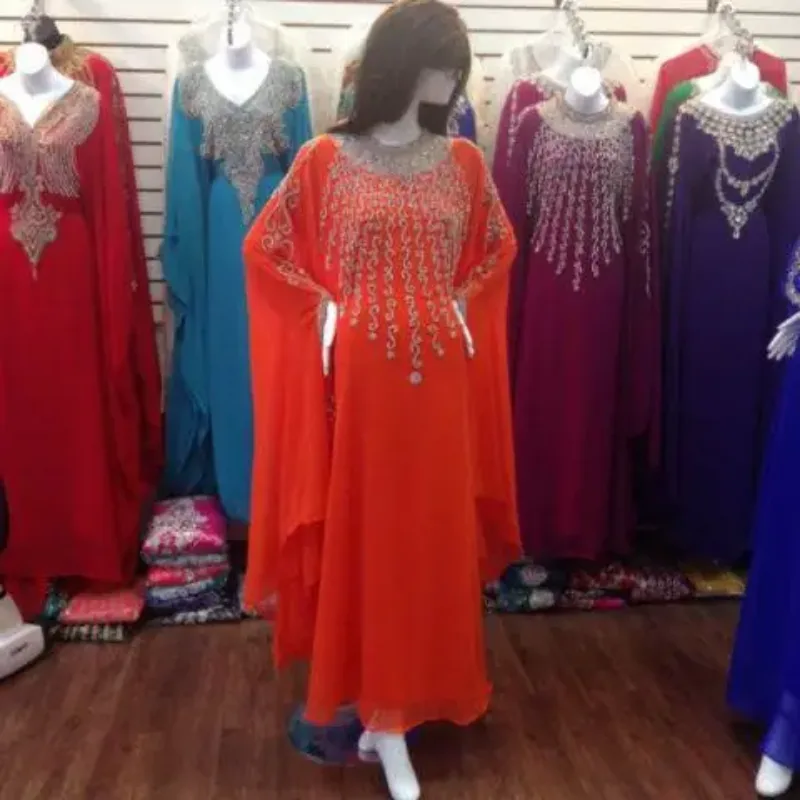 Picture of Radhe Designer Purple Georgette Kaftan Dress for Women - F10444