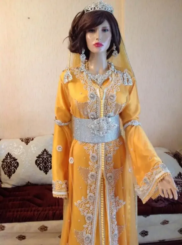 Picture of Radhe Designer White Georgette Kaftan Dress for Women - F10360