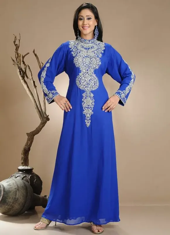 Picture of Radhe Designer Multicolor Georgette Kaftan Dress for Women - F10603