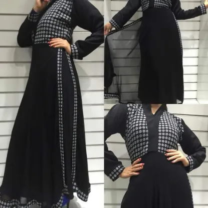 Picture of latest stylish arabian party wear kurti dress for aust 