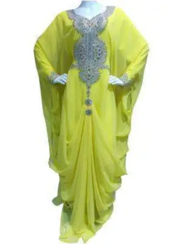 Picture of Radhe Designer Purple Georgette Kaftan Dress for Women - F4996