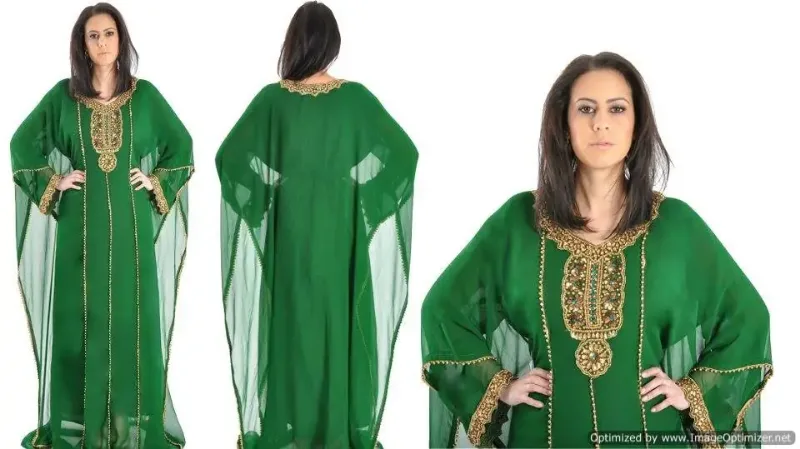 Picture of Radhe Designer Multicolor Georgette Kaftan Dress for Women - F6673
