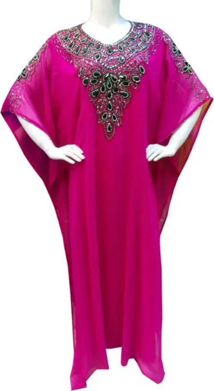 Picture of Radhe Designer Multicolor Georgette Kaftan Dress for Women - F8050