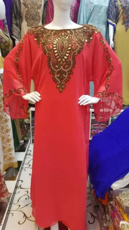 Picture of Radhe Designer Multicolor Georgette Kaftan Dress for Women - F5788