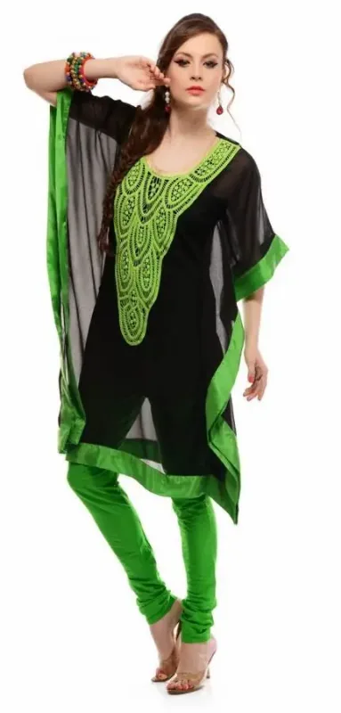 Picture of Radhe Designer Blue Georgette Kaftan Dress for Women - F5529