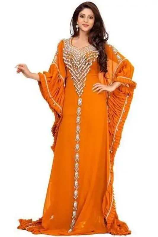 Picture of Radhe Designer Multicolor Georgette Kaftan Dress for Women - F5532