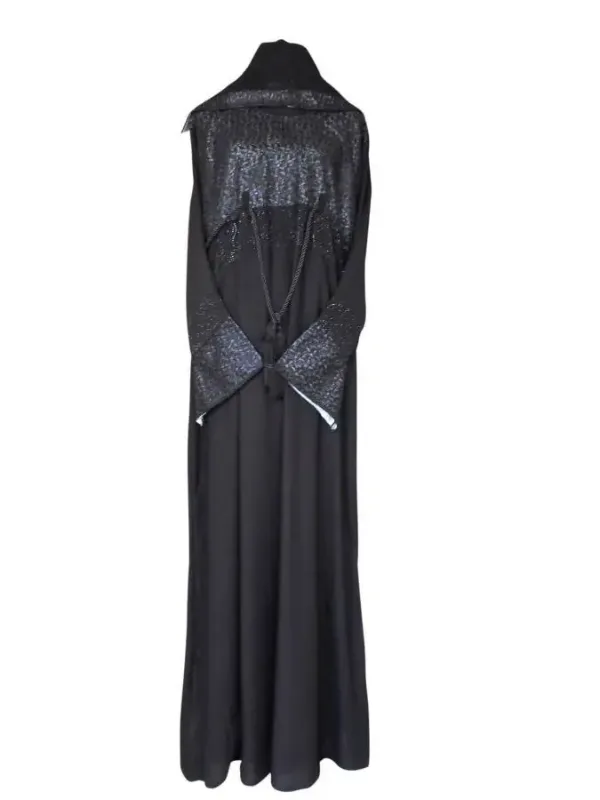 Picture of Black Georgette Kaftan Dress for Women - Look 9122