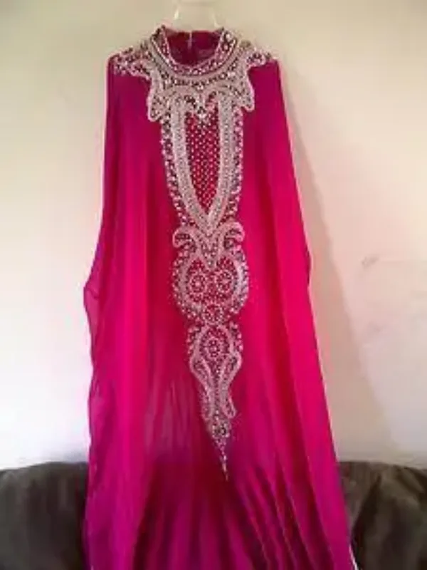Picture of Radhe Designer Multicolor Georgette Kaftan Dress for Women - F10602