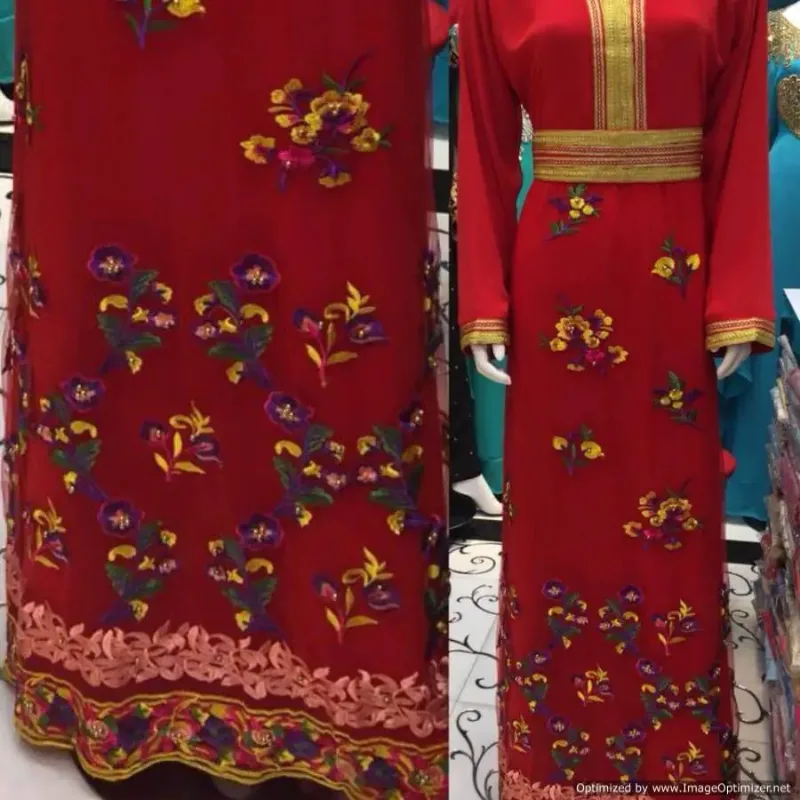 Picture of Radhe Designer Multicolor Georgette Kaftan Dress for Women - F2215