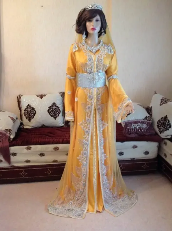 Picture of Radhe Designer White Georgette Kaftan Dress for Women - F10337