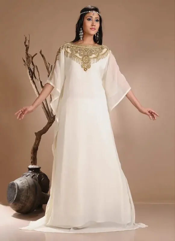 Picture of Radhe Designer Multicolor Georgette Kaftan Dress for Women - F10278