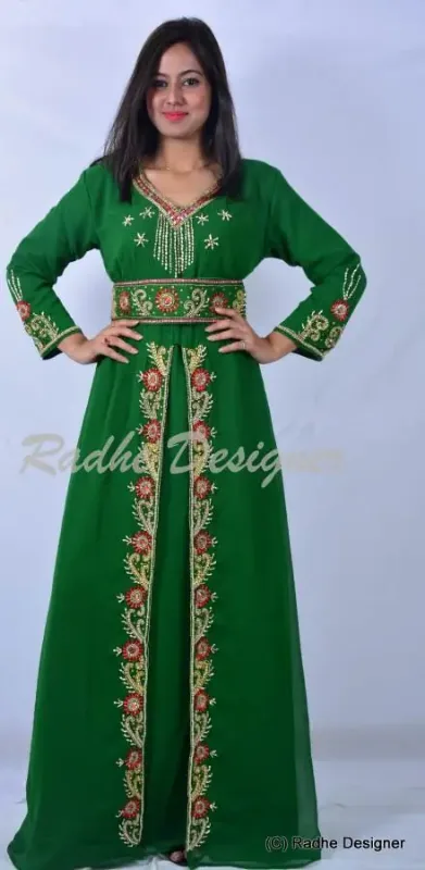 Picture of Radhe Designer Blue Georgette Kaftan Dress for Women - Y882