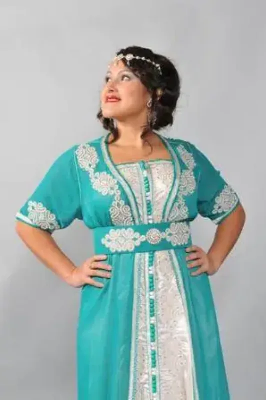 Picture of Radhe Designer Multicolor Georgette Kaftan Dress for Women - F10329