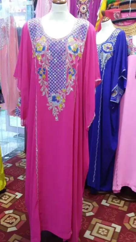 Picture of Radhe Designer Multicolor Georgette Kaftan Dress for Women - F3370